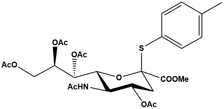 5-Acetamido-4,7,8,9-tetra-O-acetyl-2-S-(4-methylphenyl)-2-thio-β-neuraminic Acid Methyl Ester